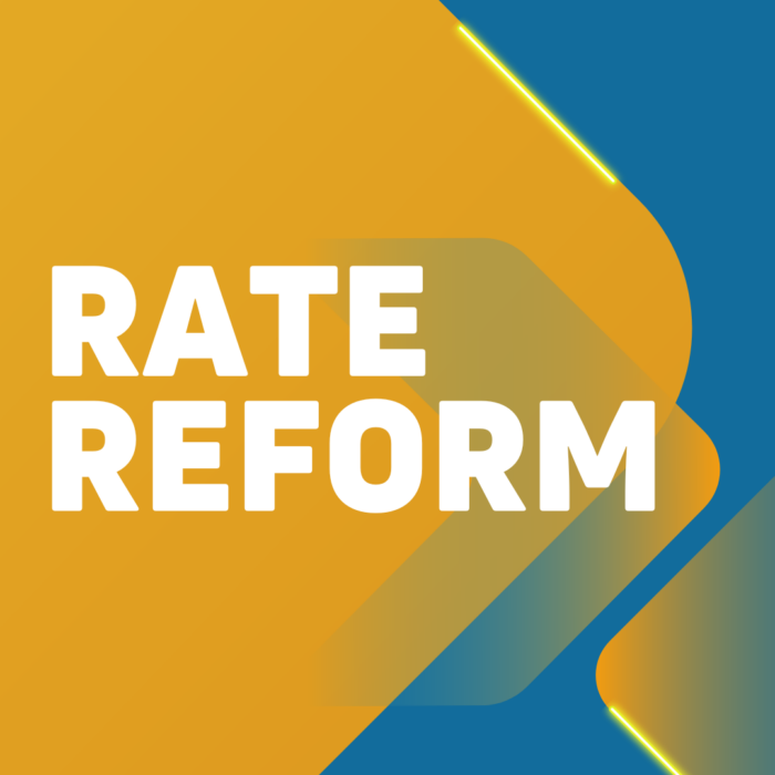 Thank You for Your Work on Rate Reform